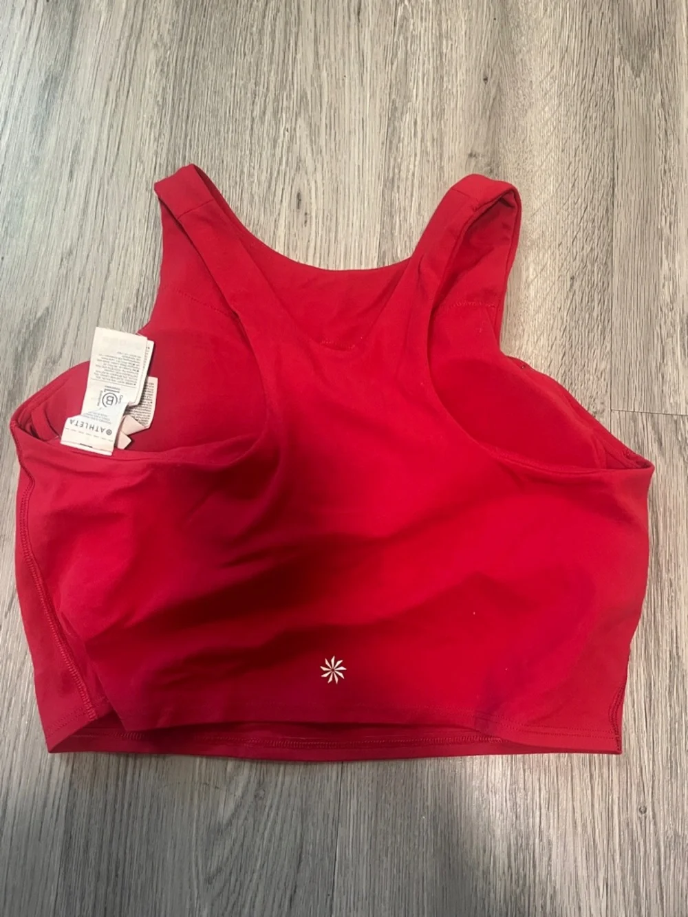 Women’s Athleta Conscious Crop High-Neck Crop Tank Top - Navy, Red, Mint - Picture 6 of 10